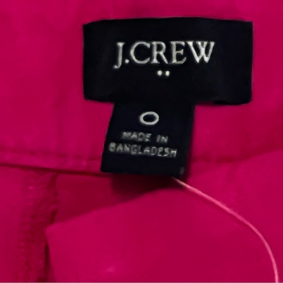 J. Crew 9” high-rise flat front long Bermuda shorts in pink women’s 0 modest - Picture 7 of 12